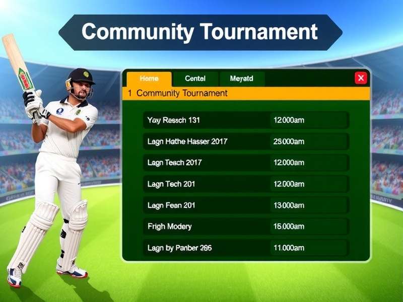 Join Indian cricket communities Community Tournament Screen