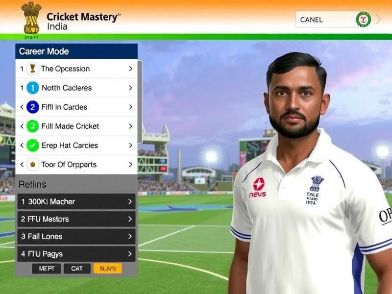 Advance your cricket career in Career Mode Career Mode Progression Screen